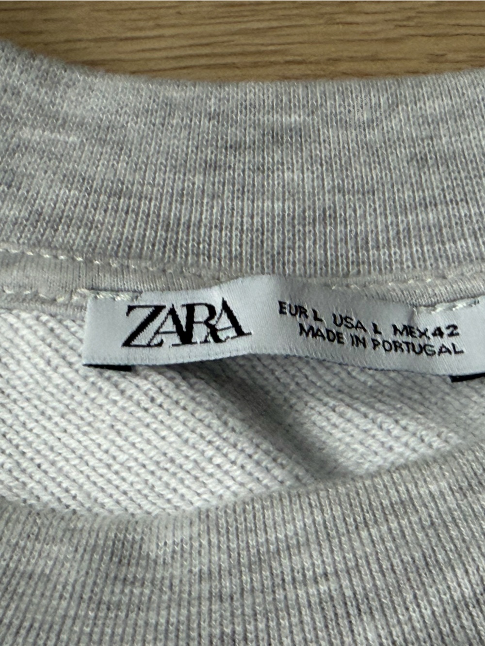 Zara -Unstoppable Momentum Grey Graphic Crewneck Sweatshirt - Picture 3 of 3